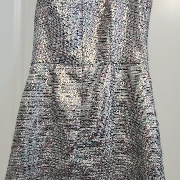 French Connection Sunlight Summer Metallic sz 6 Dress - Picture 8 of 11